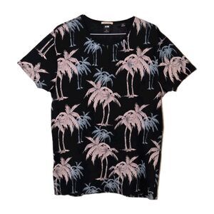 Scotch & Soda Tropical Palm Tree Print T-shirt Men's Sz XXL Beach in City  AOP